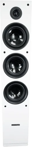 Miniatura 5 de Rockville RockTower 68W - Altavoz pasivo de torre de 8 ohmios, 6.5", 500W, MDF, blanco, sonido de alta fidelidad, rejilla desmontable, 3 vías