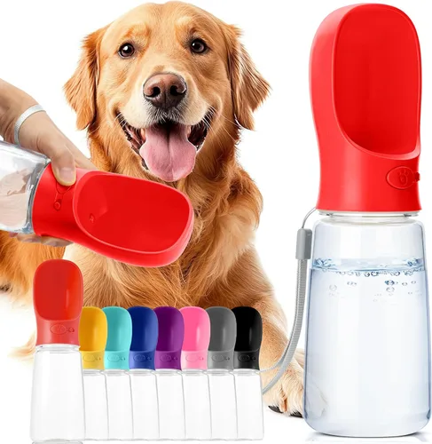 Miniatura 13 de Mr. Pen Botella de agua portátil para perros, 19 onzas, azul, de viaje y dispensador para perros, no apta para lavavajillas