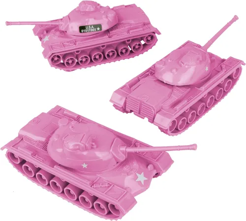 Miniatura 14 de TimMee - Tanques de juguete para hombres de plástico del ejército - Negro WW2 3pc - Hecho en Estados Unidos