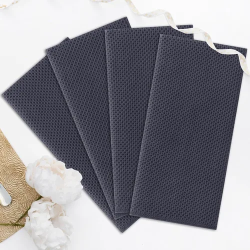 Miniatura 604 de Kitinjoy - Paños de cocina de 100 % algodón, tela de tejido gofrado, paño de limpieza ultrasuave, absorbente y de secado rápido. Beige