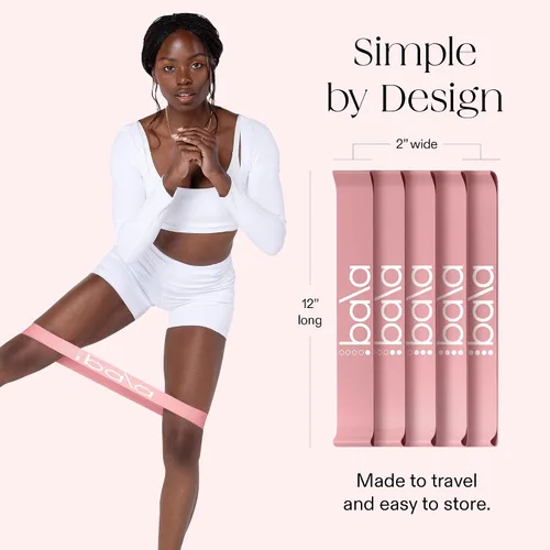 Miniatura 5 de Bala Booty Bands Resistance Bands for Women & Men - Elastic Exercise Bands for Working Out - Wrist, Ankle, Legs & Booty Bands - Workout Resistance