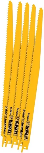 Miniatura 3 de DEWALT DW4804-2 Hoja de sierra recíproca bimetálica de 12 pulgadas con parte trasera cónica 6 TPI (paquete de 2)