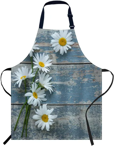Miniatura 17 de oFloral Delantal de campo de fútbol americano y pelota, unisex, ajustable, delantal de chef de cocina, delantal para mujeres y hombres para cocina