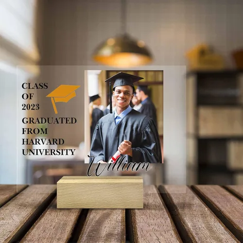 Miniatura 6 de InterestPrint Placa acrílica de graduación personalizada para la clase de 2023, marcos de fotos acrílicos de graduación, letrero acrílico