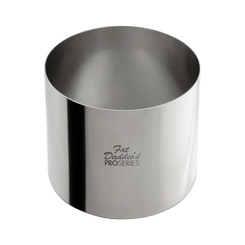 Miniatura 40 de Fat Daddio's Anillo redondo de acero inoxidable para pasteles y pastelería, 2 x 0.75 pulgadas
