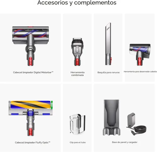 Miniatura 10 de Dyson V15 Detect - Aspiradora inalámbrica (amarillo/níquel)