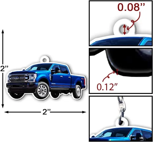 Miniatura 6 de Llavero acrílico personalizado con foto personalizada para amantes de la camioneta, accesorios de regalo para chicos de camioneta (acrílico)