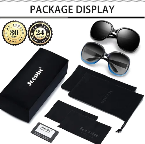 Miniatura 58 de Joopin Lentes de sol de gran tamaño para mujer, polarizados, grandes, para conducción, protección UV, grandes sombras