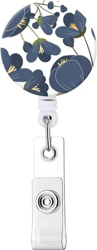 Miniatura 9 de Carrete retráctil para credenciales de enfermera, lindo nombre, carretes decorativos para tarjetas de identificación con clip en soportes