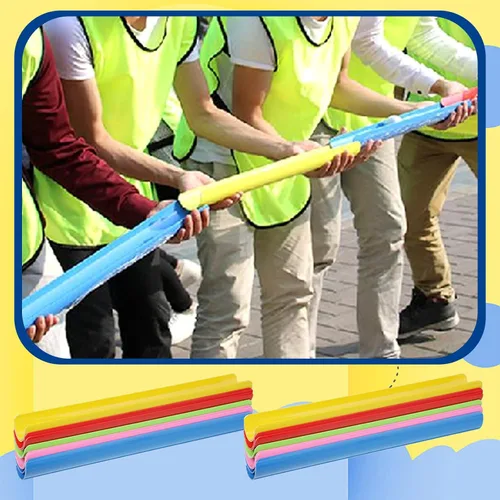 Miniatura 6 de Juegos de actividades de formación de equipos, trabajo en grupo, actividades de ejercicio con medias tubos, pelotas de golf, bolsas
