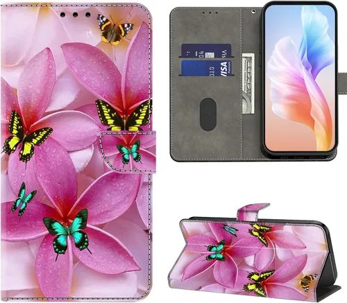 Miniatura 15 de Funda para Moto G 5G 2022, Moto G 5G 2022, funda protectora de piel sintética con tarjetero para Motorola Moto G 5G 2022 - Rosa azul