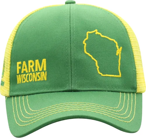 Miniatura 136 de John Deere Gorra de béisbol con logotipo y malla trasera con contraste, para hombre