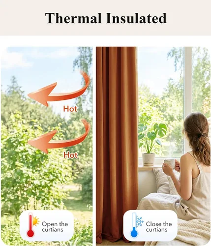Miniatura 161 de StangH Cortinas de Terciopelo Verde Esmeralda de 96 Pulgadas - Cortinas Opacas de Terciopelo de Lujo Súper Suaves, Elegante Cobertura de Ventana