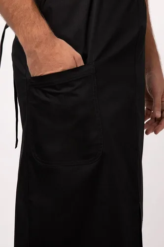 Miniatura 6 de Chef Works Brio Chef's Bib Delantal para hombre, Negro