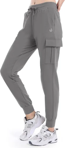 Miniatura 2 de HARTPOR Pantalones deportivos con forro polar para mujer, pantalones cargo de senderismo, resistentes al agua, pantalones deportivos de invierno