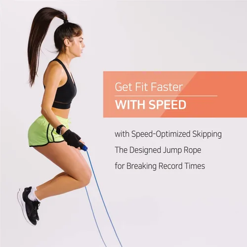 Miniatura 4 de Speed Professional - Cuerda de saltar para hombres y mujeres, cuerda de saltar para entrenamiento de fitness para adultos, ideal para cardio, boxeo