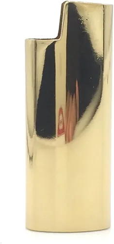 Miniatura 7 de Mini metal encendedor caso cubierta titular color oro para BIC Mini tamaño encendedor J5