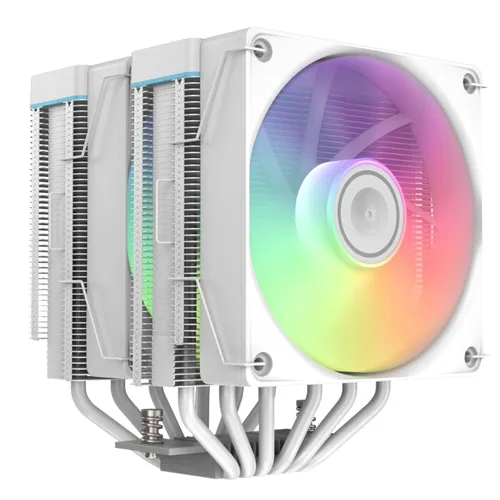 Miniatura 10 de Ventilador de refrigeración por aire IX20 ARGB Twin Tower CPU Cooler 6 tubos de calor de cobre, 5.00 x 5.4 x 6.2 pulgadas, AMD AM4/AM5 e Intel LGA