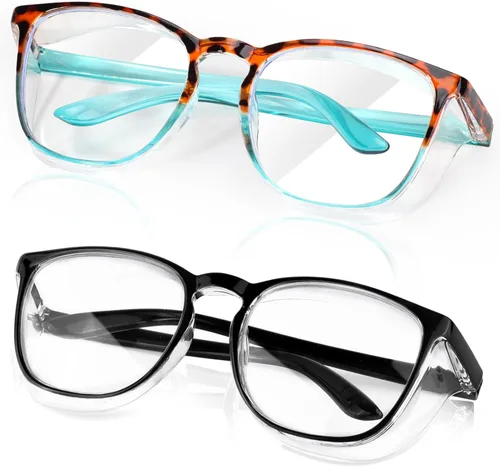 Miniatura 17 de SQIMZAR - Lentes de seguridad para mujeres, para enfermeras, lentes protectores, lentes de seguridad antivaho Púrpura claro+rosa claro