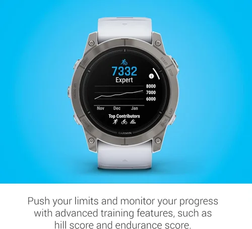 Miniatura 6 de Garmin epix Pro (Gen 2) Sapphire Edition, 2.008 in, reloj inteligente de alto rendimiento, tecnología de entrenamiento avanzada, linterna Titanio