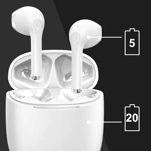 Miniatura 5 de yobola Auriculares inalámbricos, auriculares Bluetooth, graves profundos y ligeros, mini auriculares inalámbricos para correr/fitness, 25 horas