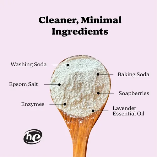 Miniatura 2 de Pronounce Alternativa de detergente para ropa en polvo, ingredientes más limpios. Más seguro para pieles sensibles. Lucha contra manchas y olores.