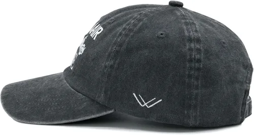 Miniatura 4 de Biker Hair Don't Care - Gorra de béisbol ajustable para mujer, mezclilla lavada