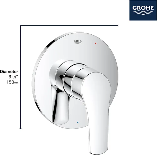 Miniatura 5 de GROHE 19458EN3 Eurosmart - Tapacubos para válvula de ducha, níquel cepillado