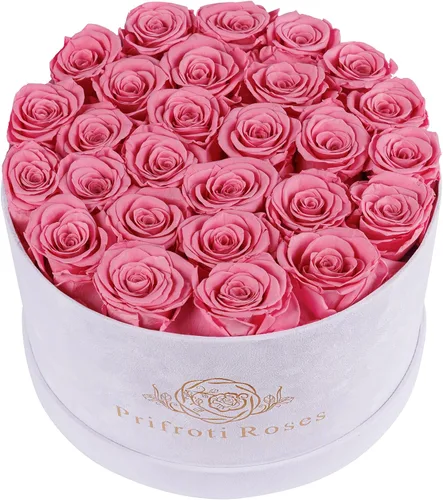 Miniatura 24 de Prifroti 17 flores en una caja de gamuza de lujo, regalos de cumpleaños para mujeres, flores preservadas, regalo de rosas para el día de la madre