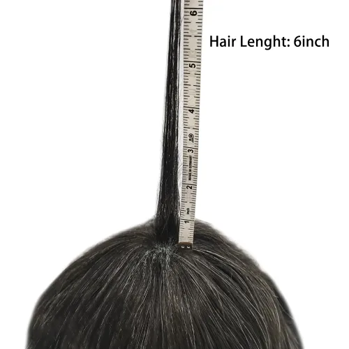Miniatura 7 de Mens Toupee Hair Piece Human Hair Replacement System For Men Soft French Lace Men Hair System Hairpieces For Men Toupee For Men Protesis Capilar