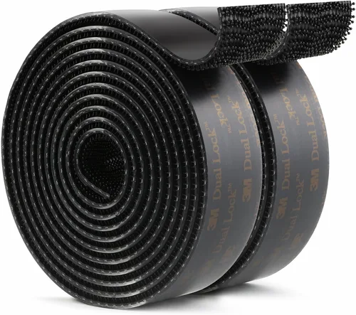Miniatura 11 de 3M Dual Lock SJ3550A 1 pulgada × 8 pies Negro Paquete de 2 Cinta de Montaje con Sujetador Recerrable Cinta Adhesiva Fuerte con Gancho de Bloqueo