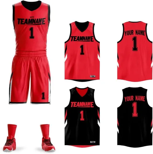 Miniatura 16 de Personalizado Hombres Juventud Reversible Jersey de baloncesto Uniforme Impreso Nombre Personalizado Número Ropa Deportiva Tamaño Grande