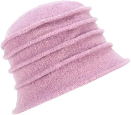 Miniatura 5 de Gorro de lana con diseño de flores Gatsby de los años 20 para mujer, con lazo, para aplastar, A287