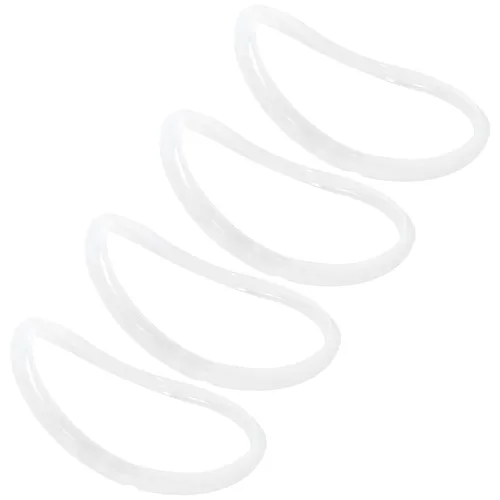 Miniatura 2 de 4 anillos de silicona de repuesto para juntas de 5 y 6 cuartos de galón, piezas de accesorios, transparentes (actualizados)