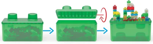 Miniatura 10 de Goliath Jelly Blox Stash 'N Stack Estuche de Almacenamiento 2 en 1 Bloques de Construcción para Niños Pequeños y Preescolares que Pueden Apretar