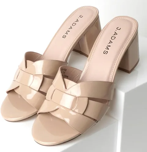 Miniatura 5 de J. Adams Nori Mules para mujer - Sandalias elegantes de tacón de bloque