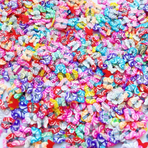 Miniatura 3 de Rebanadas de polímero para arte de uñas, rebanadas de frutas para decoración de uñas y teléfonos celulares (mariposa)