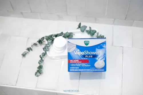 Miniatura 8 de Vicks, VapoShower Plus, vaporizadores de ducha, vaporizador de ducha de eucalipto y aroma a mentol, tabletas de ducha de vapor de disolución limpia