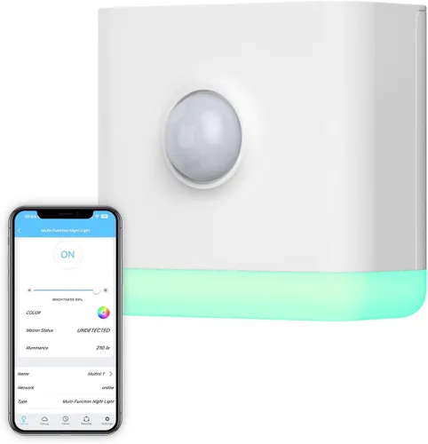 THIRDREALITY Luz nocturna multifunción, repetidor Zigbee, 3 en 1 combina un sensor de movimiento, un sensor de iluminación y luz nocturna de color