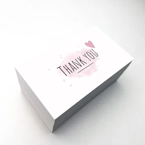 Miniatura 5 de Pequeñas tarjetas de agradecimiento, tamaño de tarjeta de visita (2 x 3.5 pulgadas), mini tarjetas de agradecimiento, regalo para amigos, familia