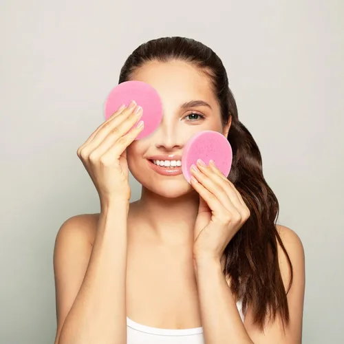Miniatura 7 de 120 Pcs Facial Sponge Compressed,Makeup Removal Facial Sponge,Natural Cosmetic Spa Sponge for Facial Cleaning,Exfoliating,Mask(Pink)