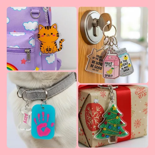 Miniatura 7 de Auihiay 20 hojas de plástico retráctil lijadas, papeles de películas retráctiles, manualidades creativas para niños, adorno de Navidad, 7.9 x 5.7