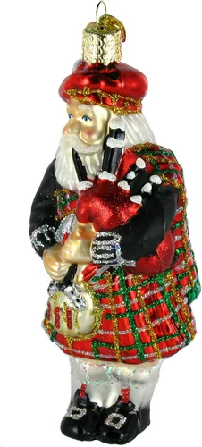 Miniatura 2 de Old World Christmas Adornos: Surtido de adornos de cristal soplado para árbol de Navidad, Santa de las Tierras Altas de 12.7 centímetros