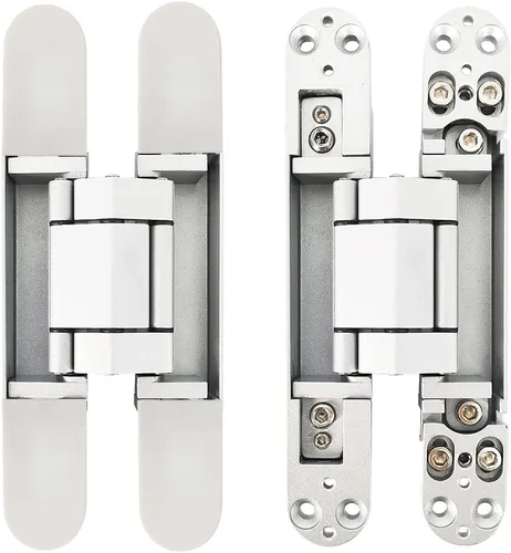 Miniatura 8 de Bisagras invisibles Bisagra de puerta oculta resistente Bisagra oculta 3-D ajustable - Negro -1 par 6"_Negro_Paquete de 2