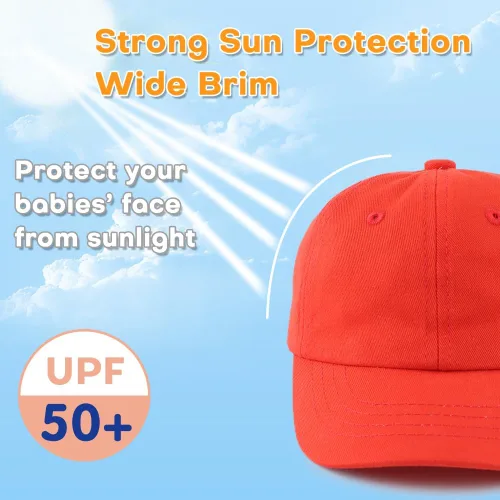 Miniatura 46 de Peecabe Gorra de béisbol para niños pequeños, unisex, de algodón, ajustable, para bebés, niños, gorra de béisbol para niñas de 1 a 5 años