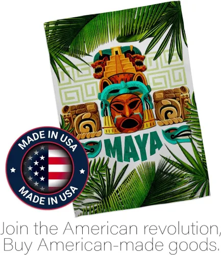 Miniatura 5 de Maya - Juego de banderas de jardín para colgar en la pared, regional, México, Estados Unidos, México, Estados Unidos, país, área particular