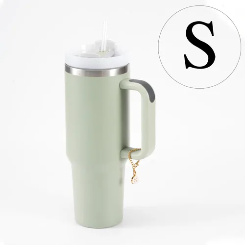 Miniatura 4 de Accesorios de dije de letra para taza Stanley, dije de mango de letra de identificación de acero inoxidable, dije de letra de mango de taza de agua
