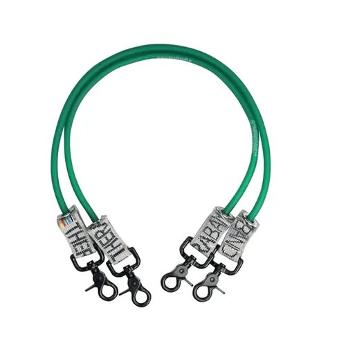 Miniatura 11 de Banda de bienestar profesional TheraBand con tubos resistentes de látex y conectores, 18 pulgadas, 2 Rojo - Medio - Nivel 3