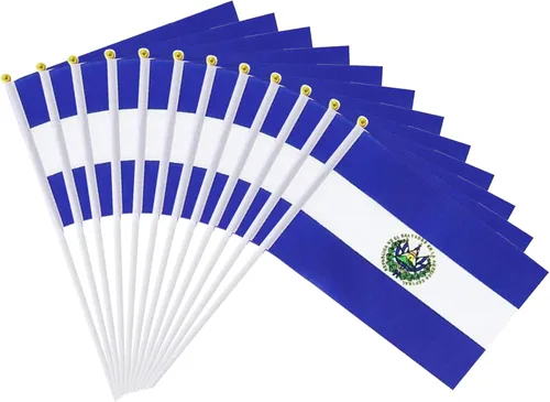 Miniatura 29 de Bandera de Australia Pequeña Bandera Australiana Paquete de 12 Mini Banderas de Mano Australianas en Palos para Desfiles de Fiesta, Eventos