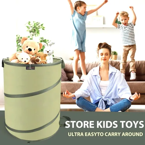 Miniatura 7 de YUDI & GARDEN - Bolsa de jardín plegable de 45 galones Bote de basura plegable, para limpieza de jardinería, actividades al aire libre